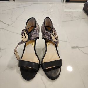 Snakeskin Patterned Women's Heels